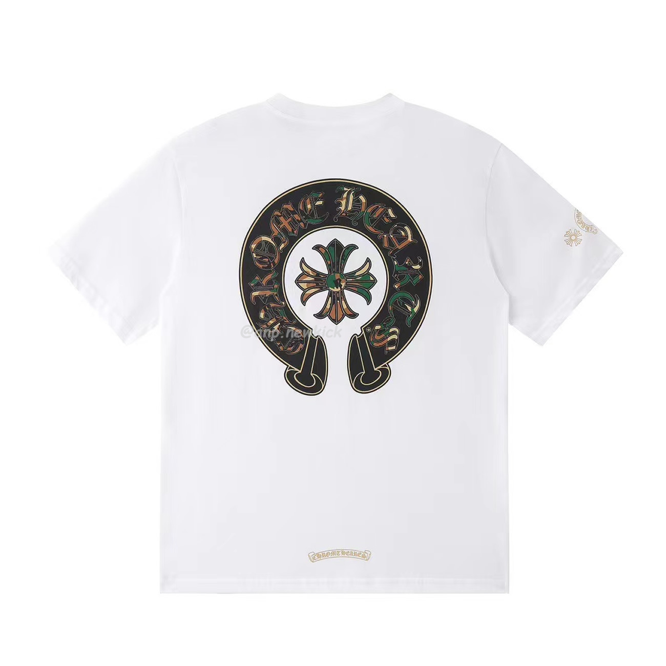 Chrome Hearts White Horseshoe Camo Tee (3) - newkick.cc